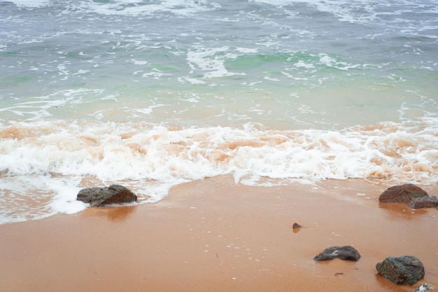 Wave covering the sea