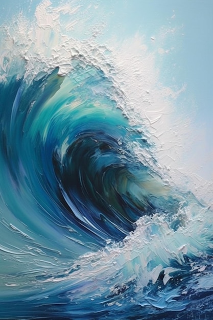 The wave is a painting by person.