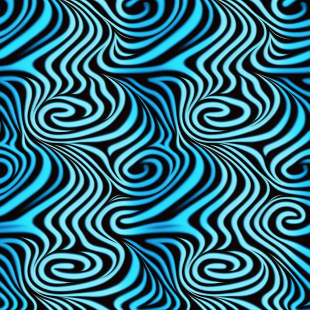 wave pattern, blue and white