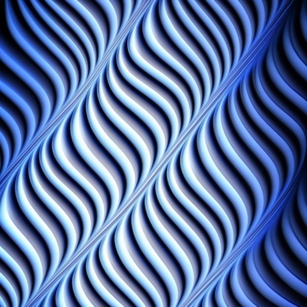 wave pattern, blue and white