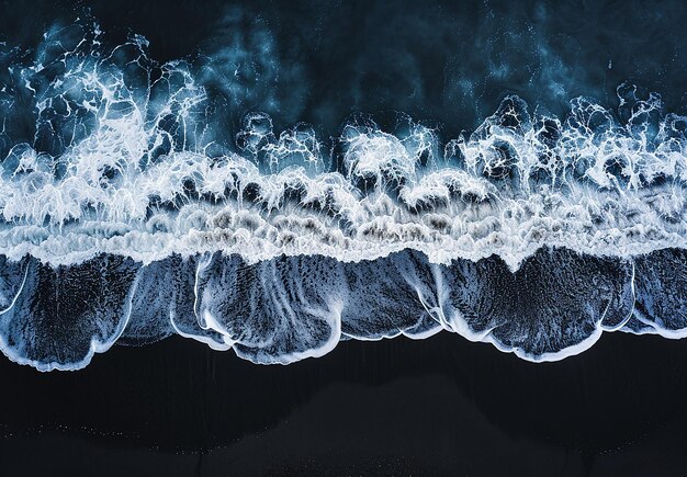 Photo a wave that is being sprayed with the ocean spray