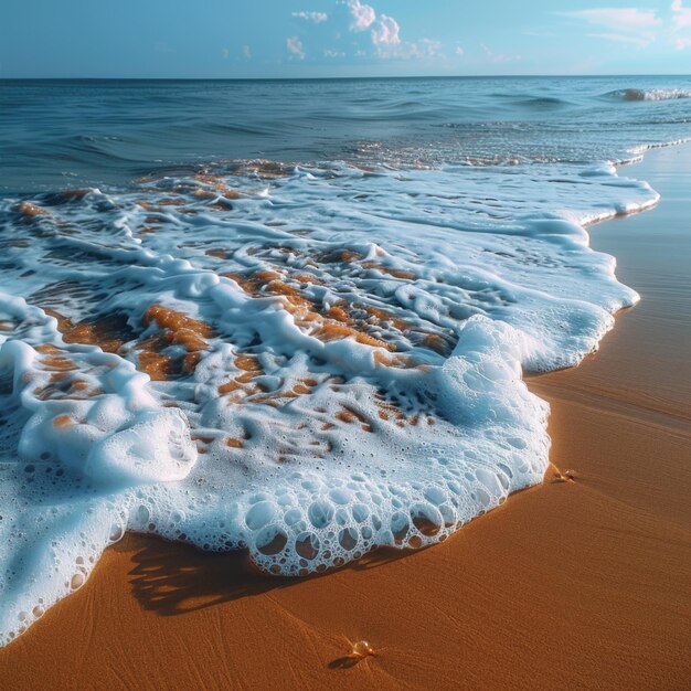 a wave that is crashing on a beach