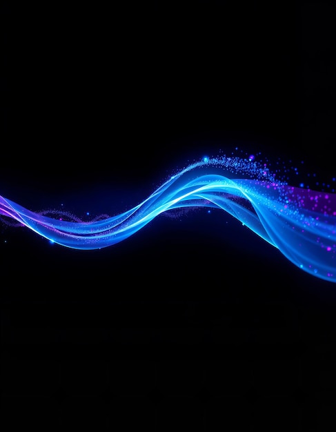 a wave with purple and blue lines that show the power of the wave