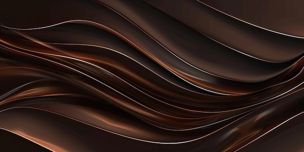 Waveform Elegance Brown Background for Presentation or Project