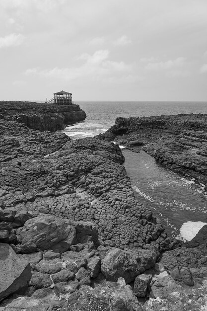 Waves on the Atlantic coast in Cape Verde