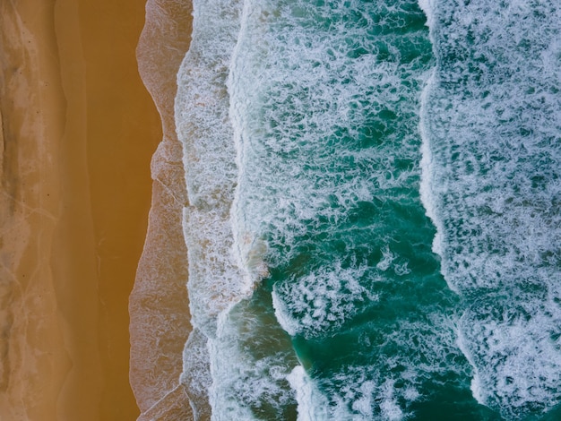 waves on the beach