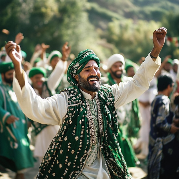 Photo waves of freedom celebrating pakistans independence day