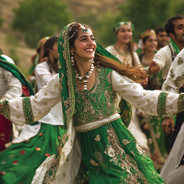 Photo waves of freedom celebrating pakistans independence day