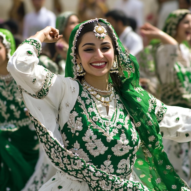 Photo waves of freedom celebrating pakistans independence day