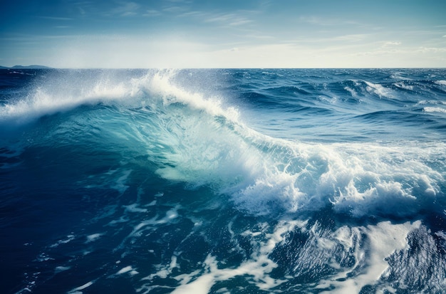 Waves in the ocean background