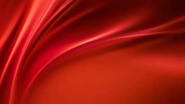 Waves of red silk full screen as background