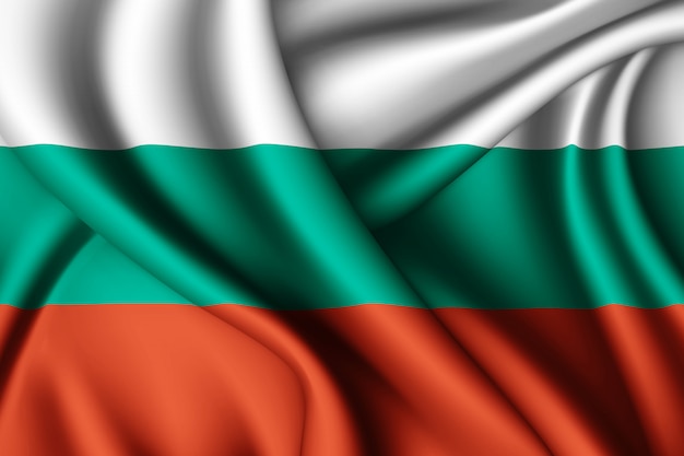 Waving flag of Bulgaria