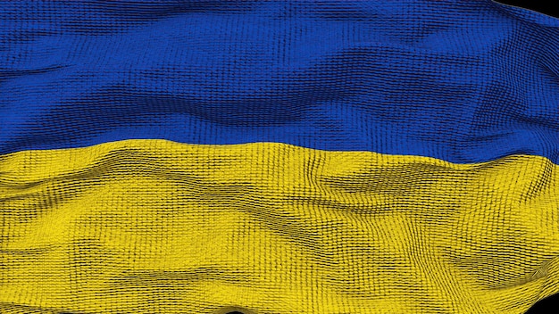 Waving flag of ukraine