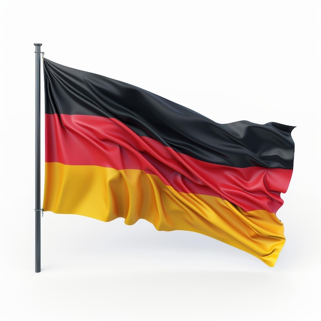 A Waving German Flag in 3D