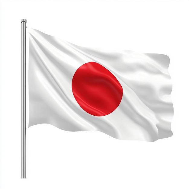 Waving Japanese Flag