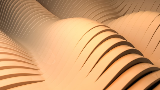 Wavy background. 3d render