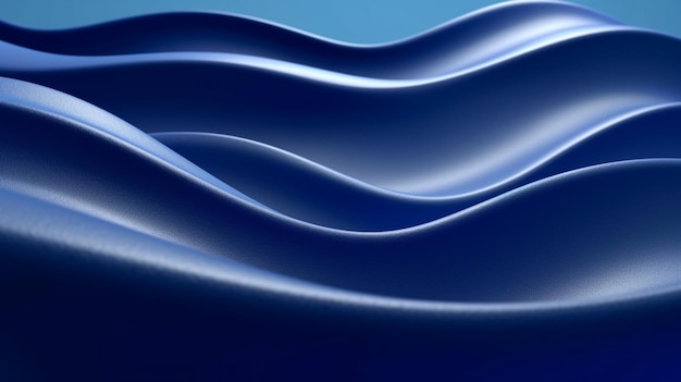 Wavy blue navy fabric