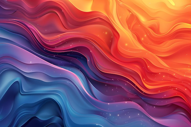 Wavy colorful background