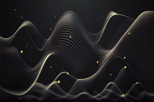 Wavy lines render abstract background highly detailed texture surface