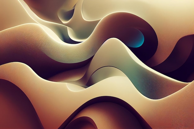 Wavy smooth abstract background 2d illustration