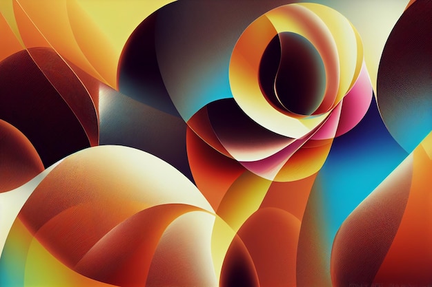 Wavy smooth abstract background illustration