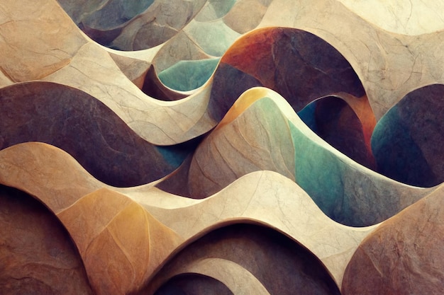 Wavy smooth abstract background illustration