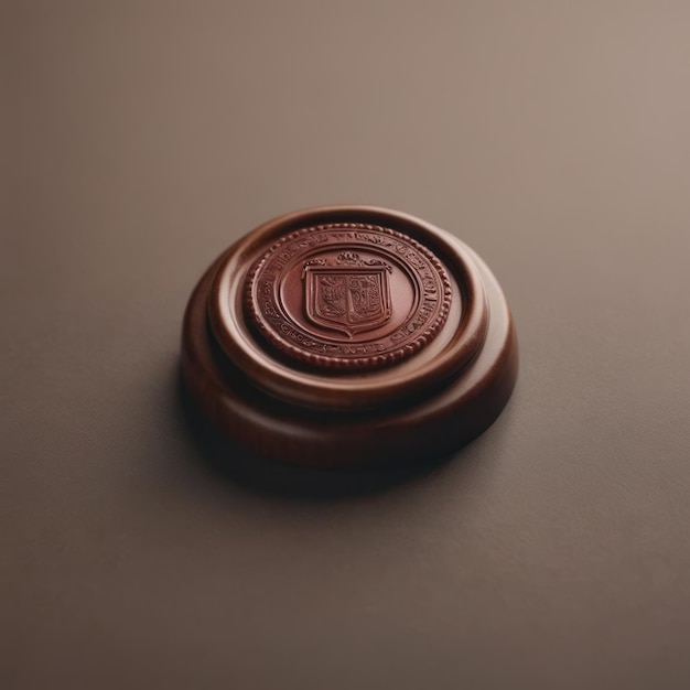 Photo wax seal mockup design