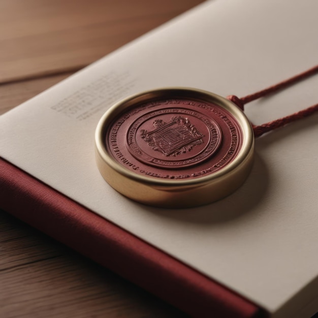 Photo wax seal mockup design