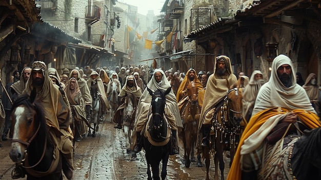 Way of St James Pilgrims arriving at Santi