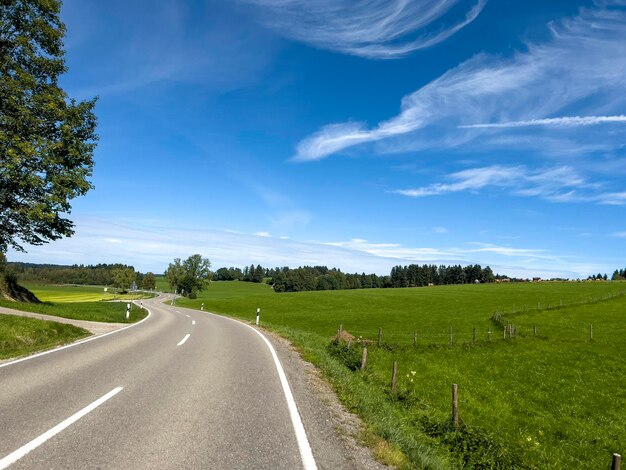 On the way through the Bavarian valleys towards Fussen