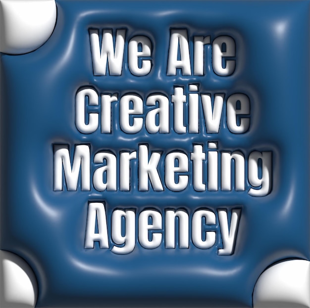 We are Creative Marketing Agency 3D illustration