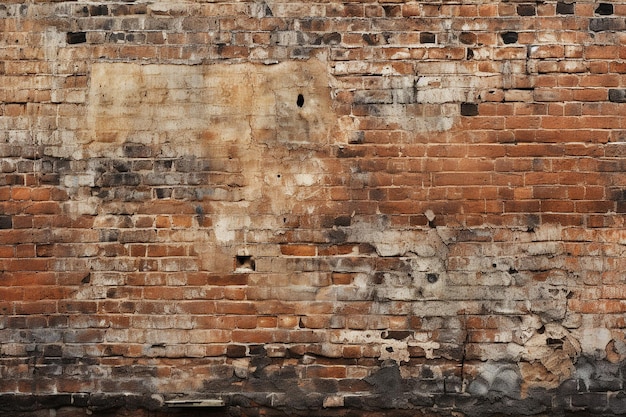 Weather Beaten Brick Wall with Stories