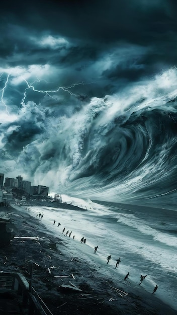 Weather effects with tsunami