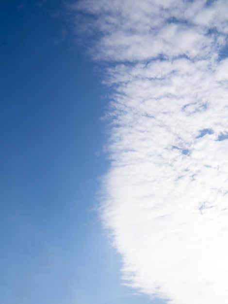 Weather landscape and bright blue sky. Natural form and freedom, pure atmosphere