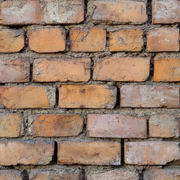 Weathered Brick Texture With Warm Apricot Surface