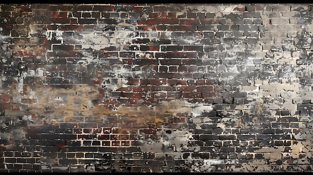 Photo weathered brick wall texture