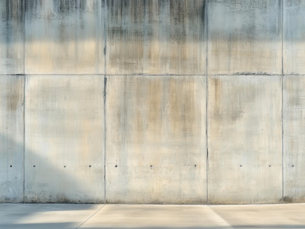 Photo weathered concrete wall with subtle textures