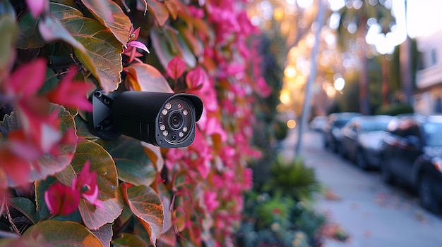 A Weatherproof Outdoor Camera Monitoring Background