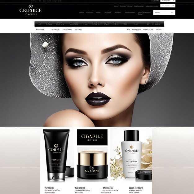 Photo a website for a fashion brand called the perfect beauty