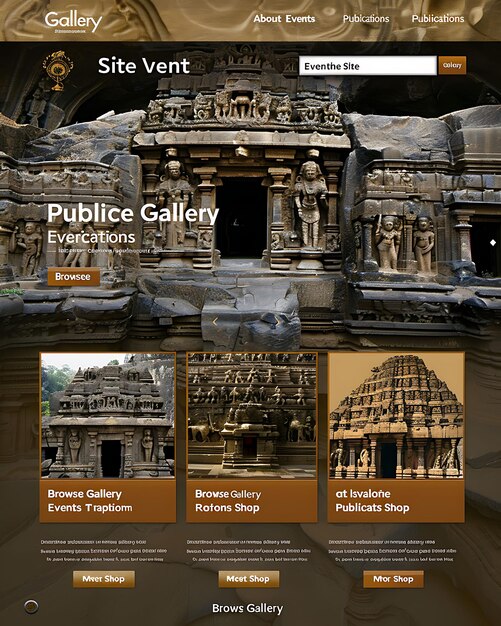 Photo a website for a website called the site of the museum