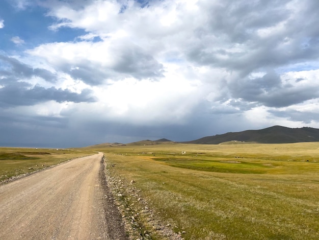 The wed through the Kyrgyz meadow