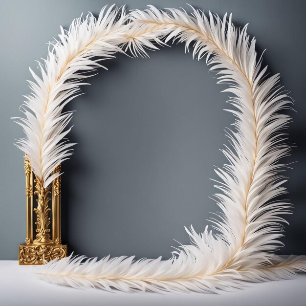 Photo a wedding arch with a white and pink flowers on it