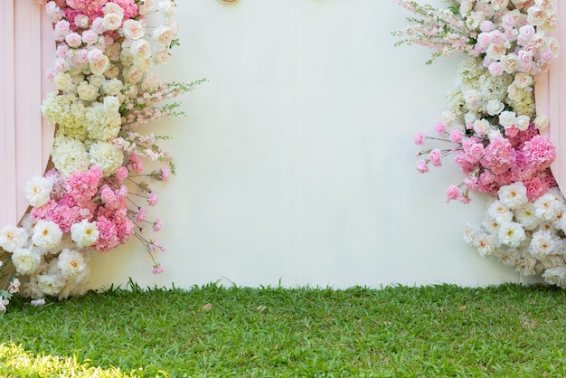 Wedding backdrop background flower decoration