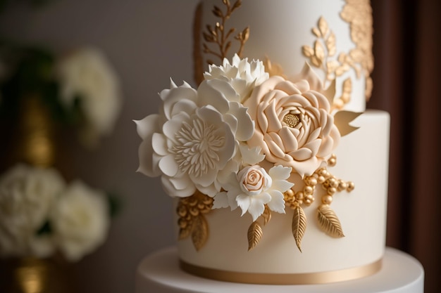 Wedding cake is the traditional cake served at wedding parties after the main meal In modern Western culture the cake is usually on display and served to guests during the reception