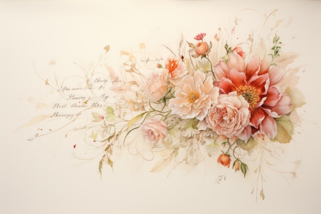 Wedding Calligraphy and Poligraphy for Decorations Flowers Cards and Table Art with White