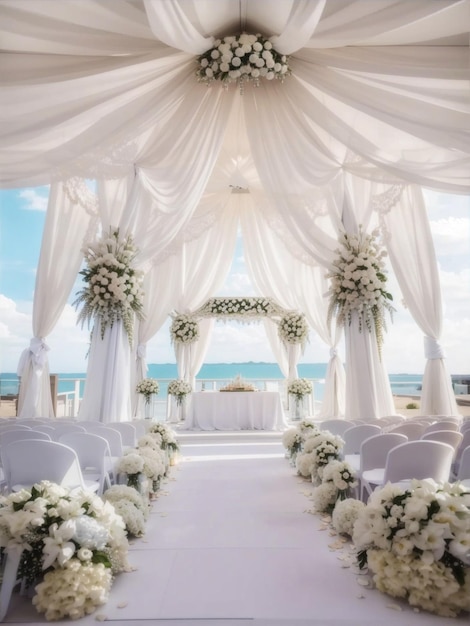 Wedding canopy white colors