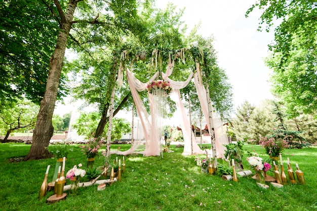 Photo wedding ceremony decor