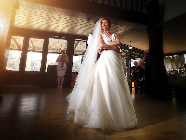 Wedding ceremony of the newlyweds in July 2021 in Ukraine in Zhytomer Creative photo Young people are celebrating a wedding