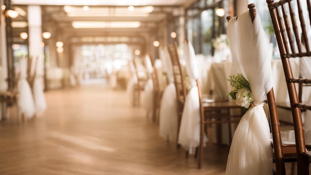 Wedding Ceremony with flowers outside in the garden