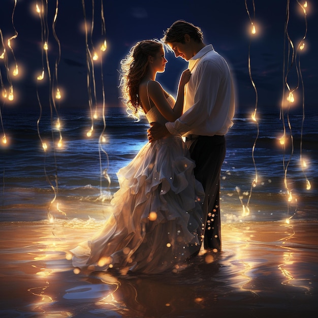 wedding clipart on the beach